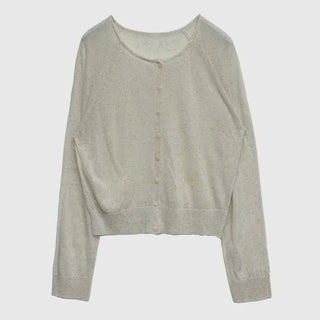 Et Linen See-through Cardigan