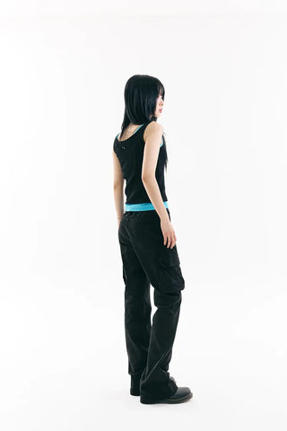 Flare Wash Cargo Pants