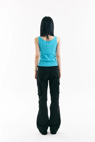 Flare Wash Cargo Pants