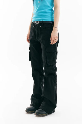 Flare Wash Cargo Pants