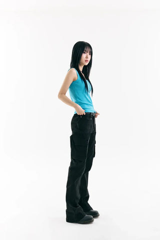 Flare Wash Cargo Pants
