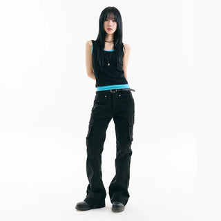 Flare Wash Cargo Pants
