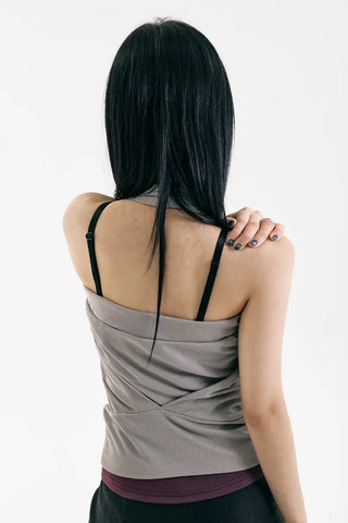 Synth Wrap Halter Sleeveless