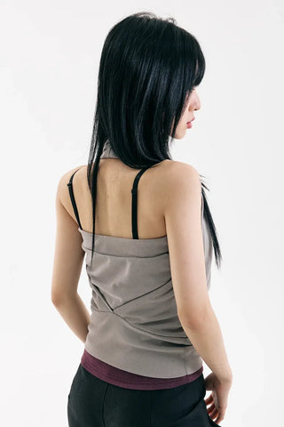 Synth Wrap Halter Sleeveless