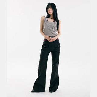 Synth Wrap Halter Sleeveless