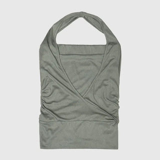 Synth Wrap Halter Sleeveless