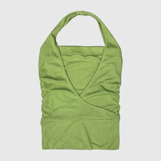 Synth Wrap Halter Sleeveless