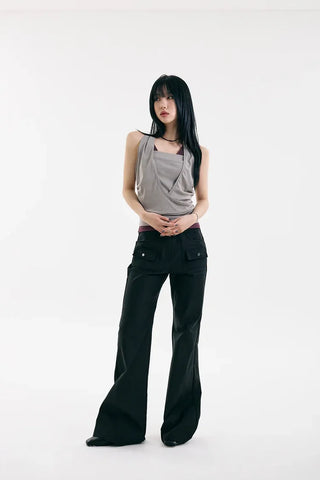 Synth Wrap Halter Sleeveless