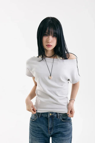 Red Snap Short Sleeve Tee
