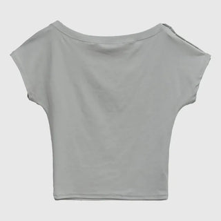 Red Snap Short Sleeve Tee