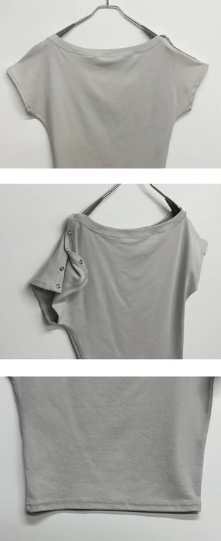Red Snap Short Sleeve Tee