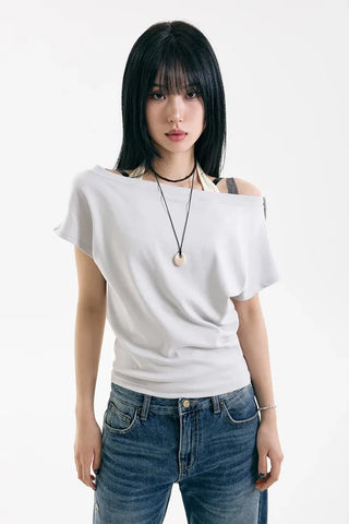 Red Snap Short Sleeve Tee