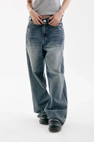 The For Washed Wide Jeans