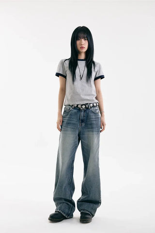 The For Washed Wide Jeans