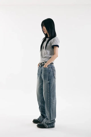 The For Washed Wide Jeans