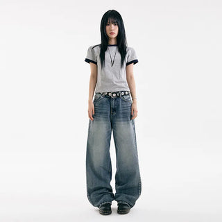 The For Washed Wide Jeans
