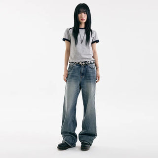 The For Washed Wide Jeans