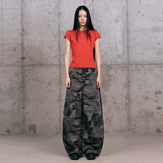 Bass Camo Pintuck Pants