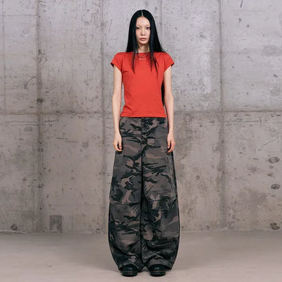 Bass Camo Pintuck Pants