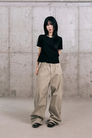 Cotton Knit Short Sleeve Tee