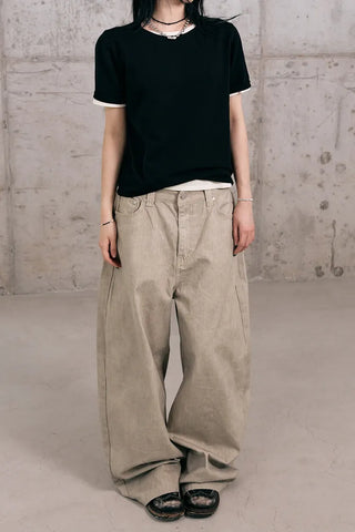Cotton Knit Short Sleeve Tee