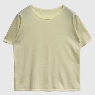 Cotton Knit Short Sleeve Tee