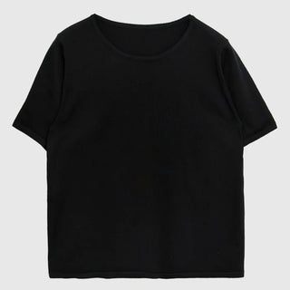 Cotton Knit Short Sleeve Tee