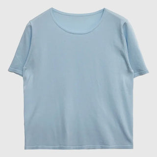 Cotton Knit Short Sleeve Tee