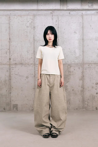 Cotton Knit Short Sleeve Tee