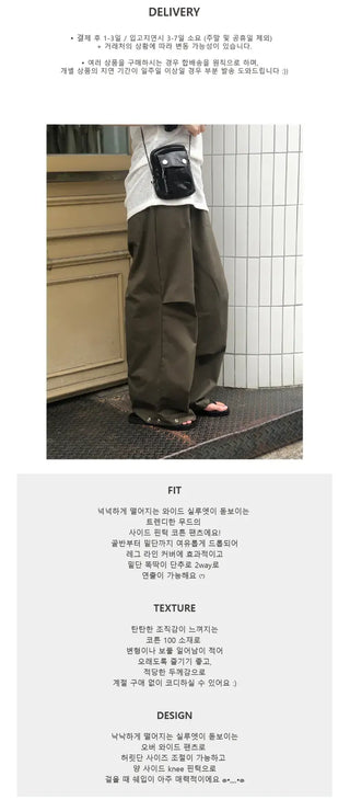 Ray Snap Pintuck Balloon Pants