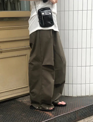Ray Snap Pintuck Balloon Pants