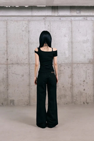 Shape Off-Shoulder Short Sleeve T-Shirt