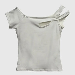 Shape Off-Shoulder Short Sleeve T-Shirt