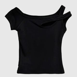 Shape Off-Shoulder Short Sleeve T-Shirt
