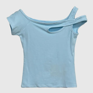 Shape Off-Shoulder Short Sleeve T-Shirt