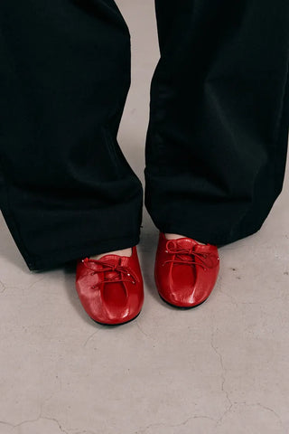 Sole Leather Flat Shoes