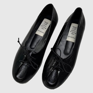 Sole Leather Flat Shoes