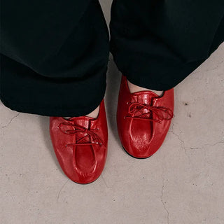 Sole Leather Flat Shoes
