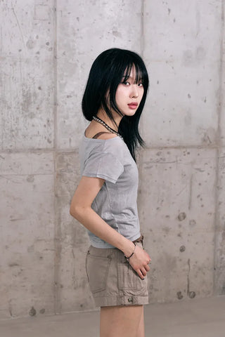 Tencel Boat Neck Summer Short Sleeve