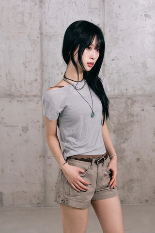 Tencel Boat Neck Summer Short Sleeve