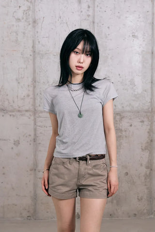 Tencel Boat Neck Summer Short Sleeve