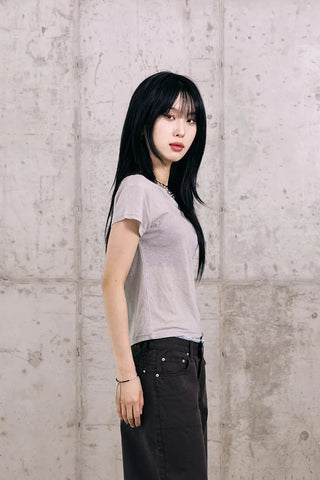Tencel Boat Neck Summer Short Sleeve