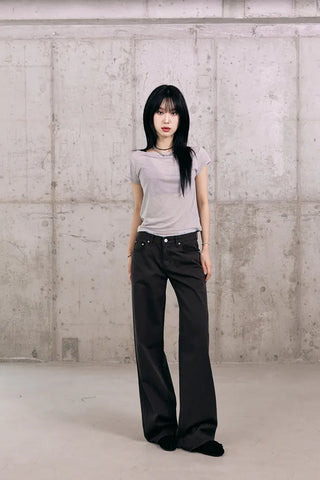 Tencel Boat Neck Summer Short Sleeve