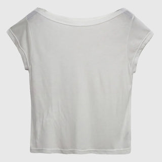 Tencel Boat Neck Summer Short Sleeve