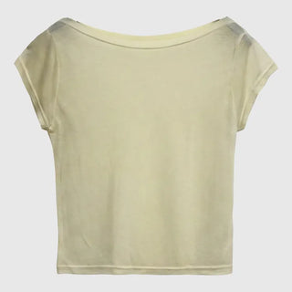 Tencel Boat Neck Summer Short Sleeve