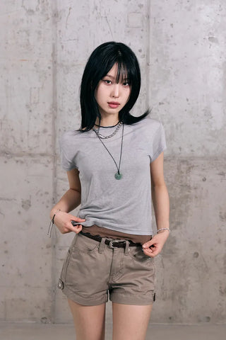 Tencel Boat Neck Summer Short Sleeve