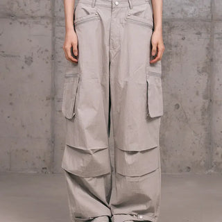 Fine Zipper Cargo Pants