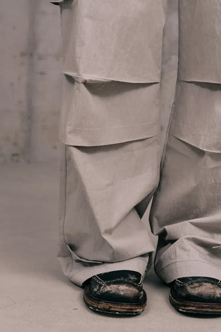 Fine Zipper Cargo Pants