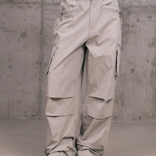 Fine Zipper Cargo Pants