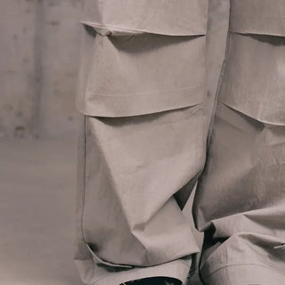 Fine Zipper Cargo Pants